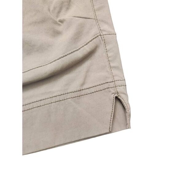 Athleta 3/4 Long Nylon Cargo Shorts Gray size 6 (31x17) drawstring snap zipper - Picture 11 of 11